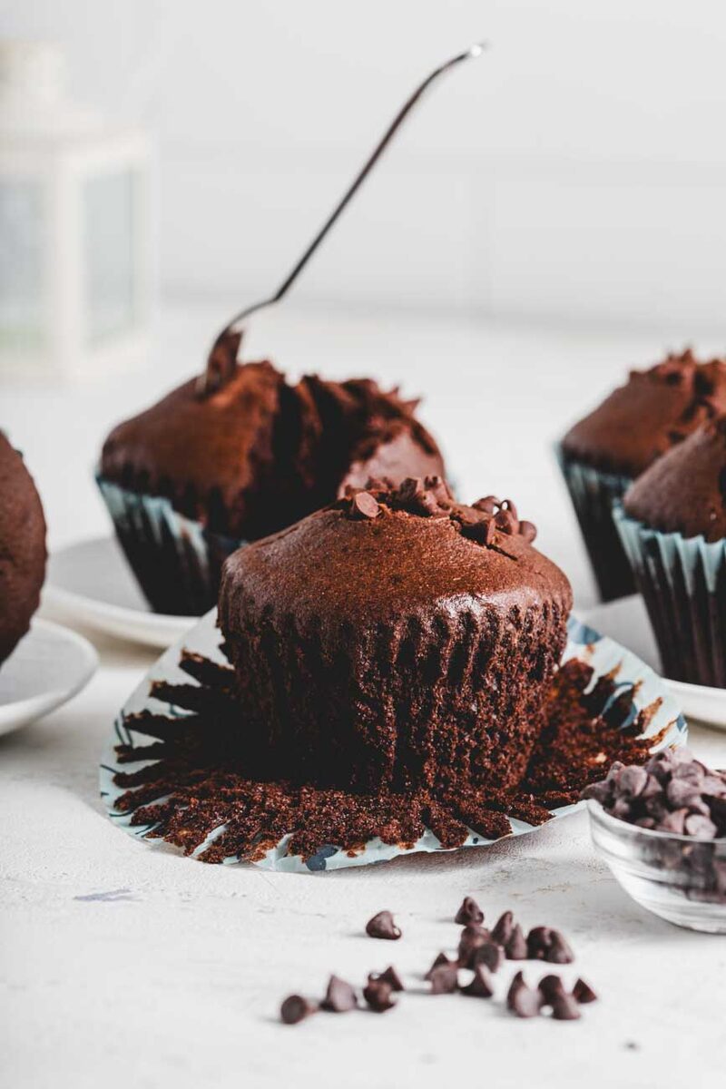 Cocoa bean muffins