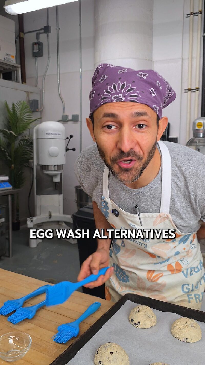 Vegan egg wash replacements